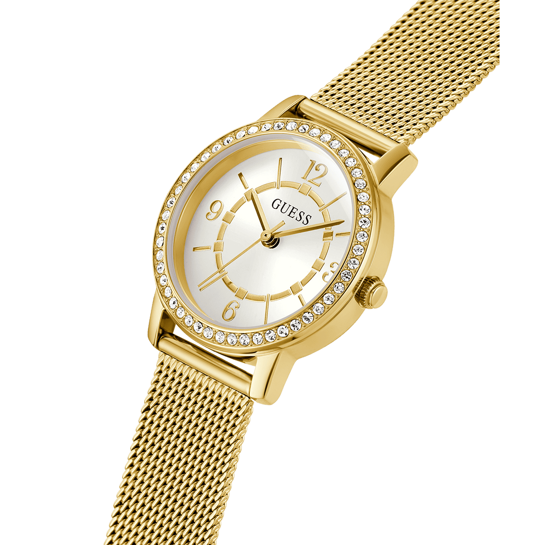 GUESS Ladies Gold Tone Analog Watch