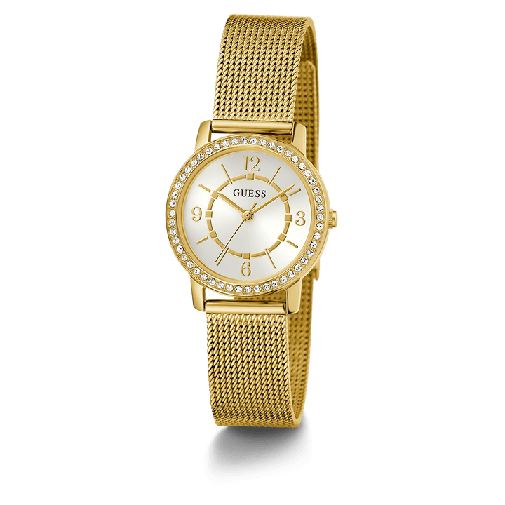 GUESS Ladies Gold Tone Analog Watch