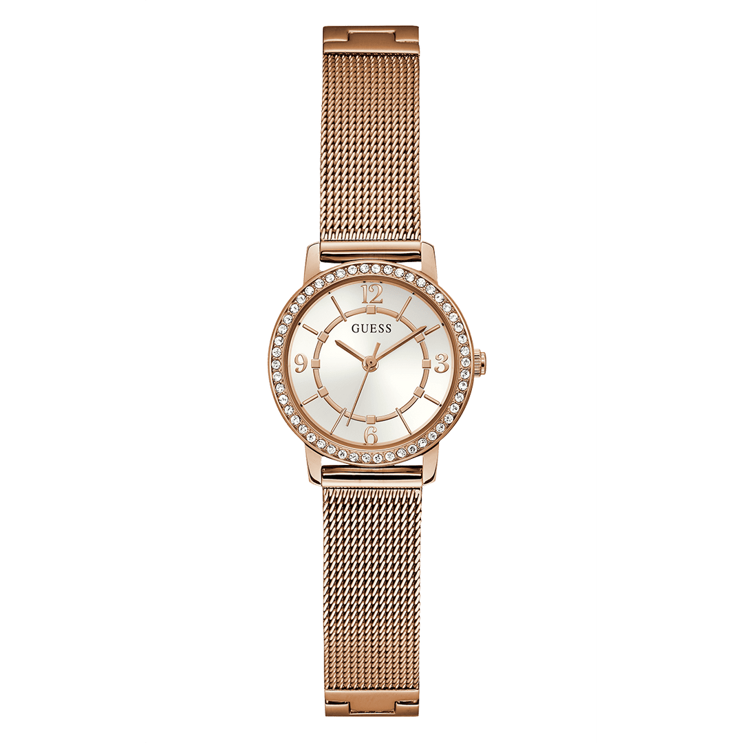 GUESS Ladies Rose Gold Tone Analog Watch