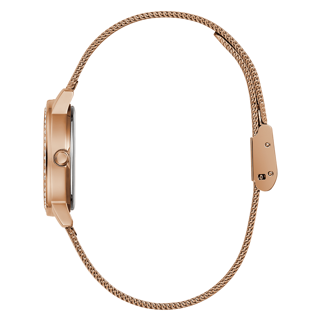 GUESS Ladies Rose Gold Tone Analog Watch