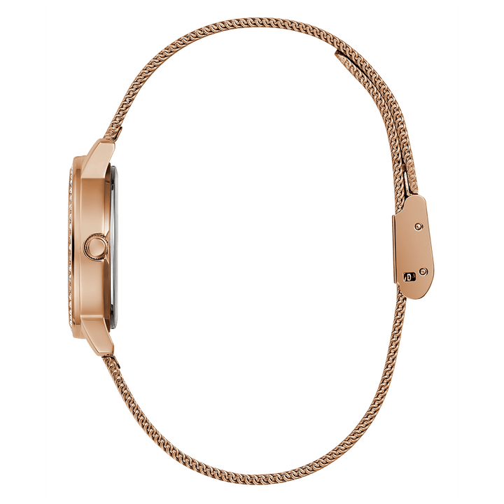 GUESS Ladies Rose Gold Tone Analog Watch