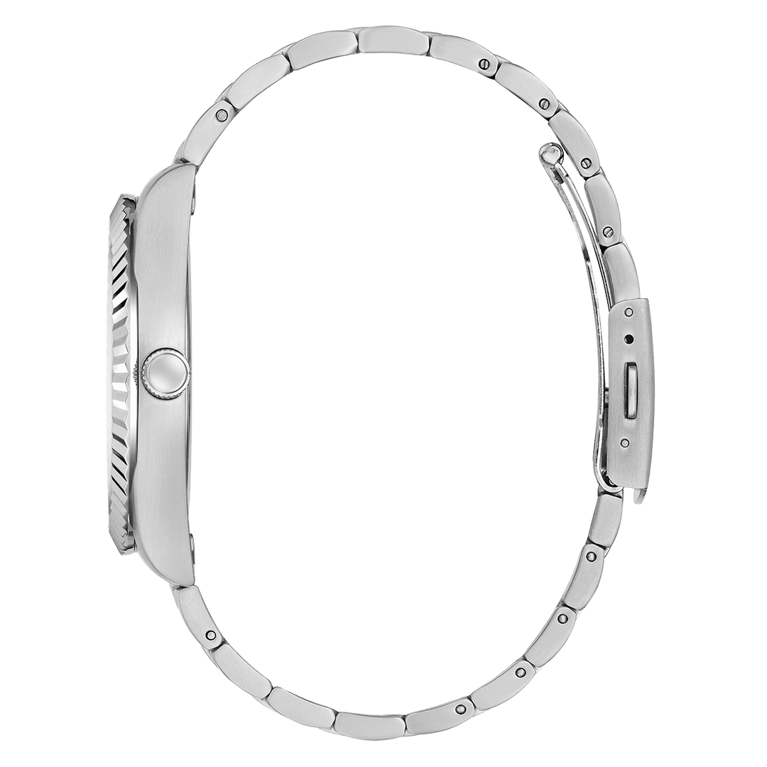 GUESS Mens Silver Tone Analog Watch