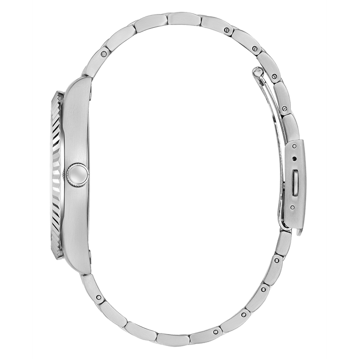 GUESS Mens Silver Tone Analog Watch