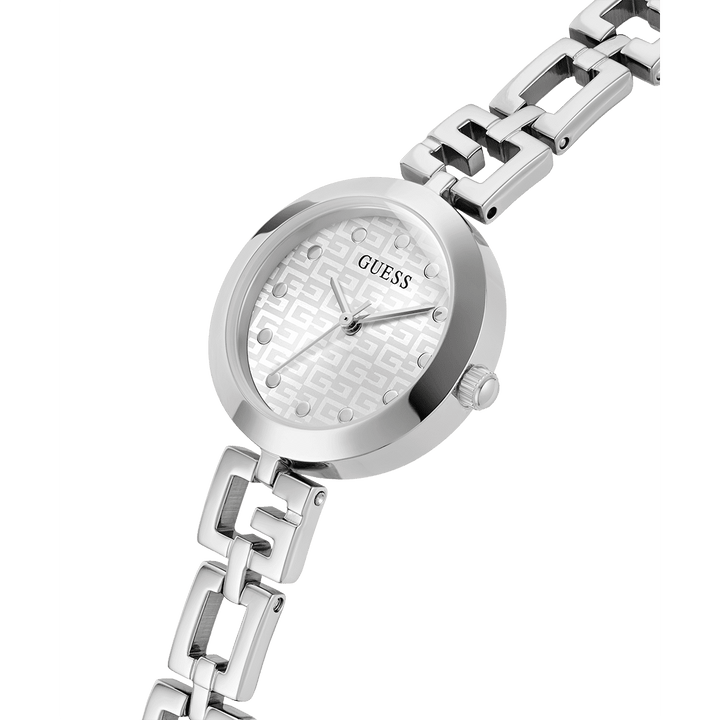 GUESS Ladies Silver Tone Analog Watch