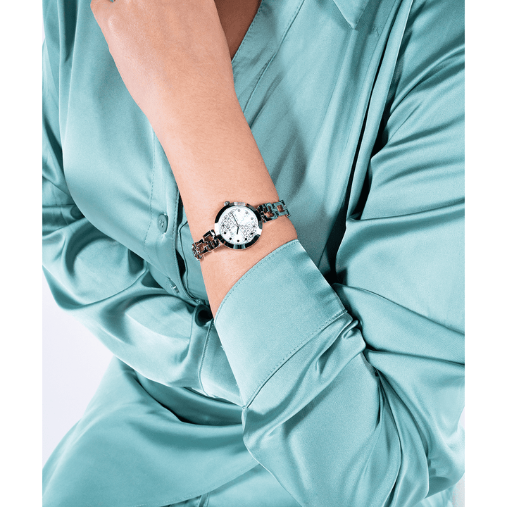 GUESS Ladies Silver Tone Analog Watch