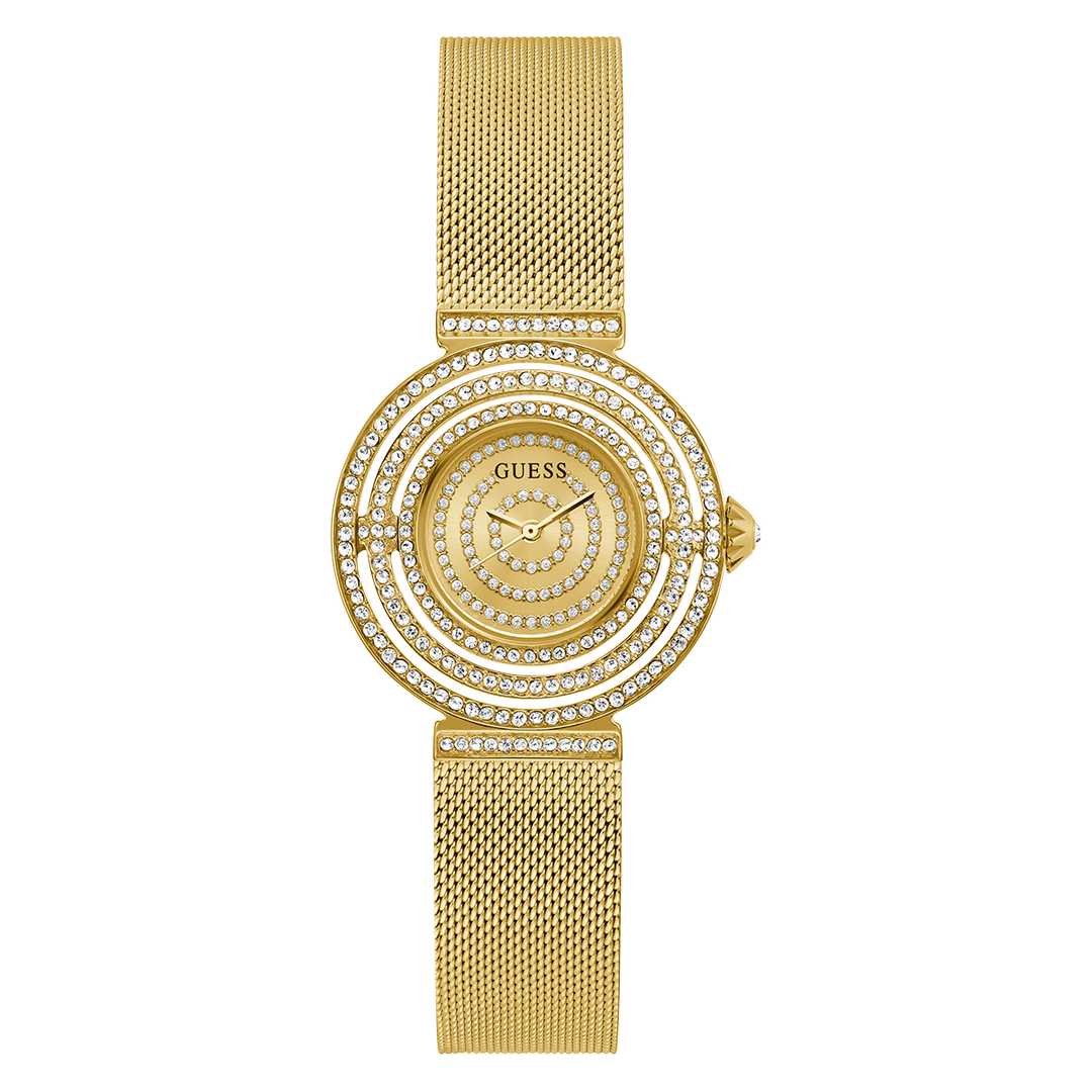 Stylish GUESS Gold Tone Analog Watch for Women - Perfect Gift