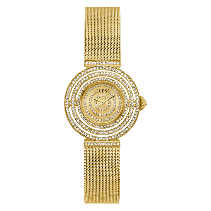 Stylish GUESS Gold Tone Analog Watch for Women - Perfect Gift