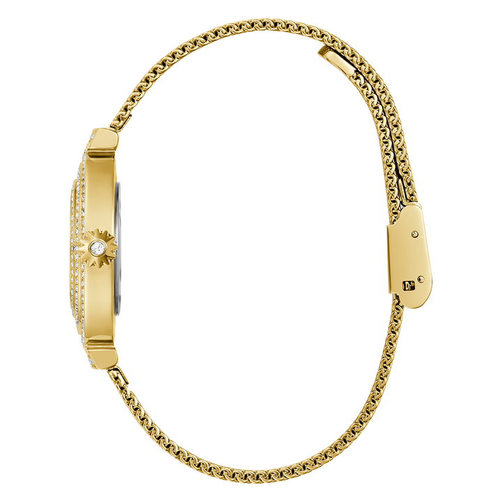 Stylish GUESS Gold Tone Analog Watch for Women - Perfect Gift