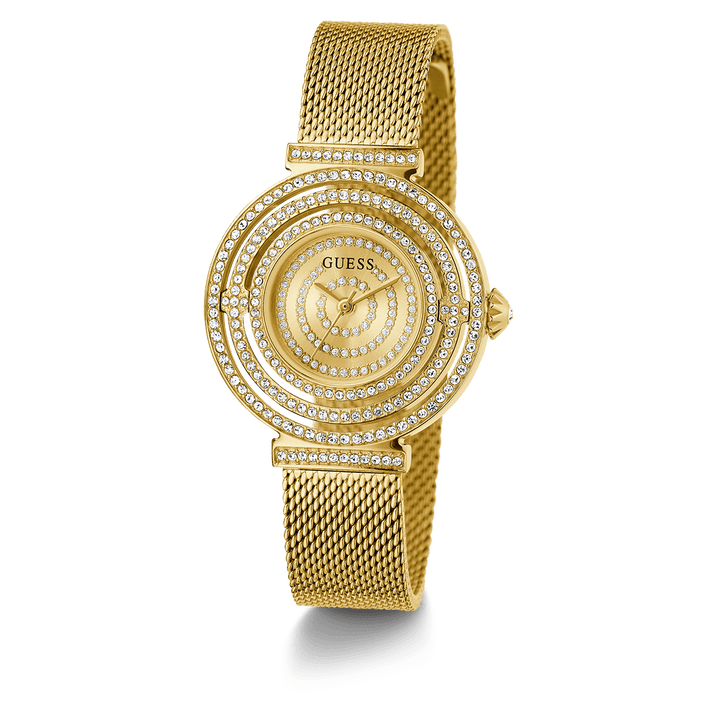 GUESS Ladies Gold Tone Analog Watch
