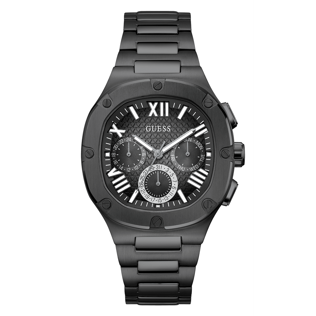 GUESS Mens Black Multi-Function Watch
