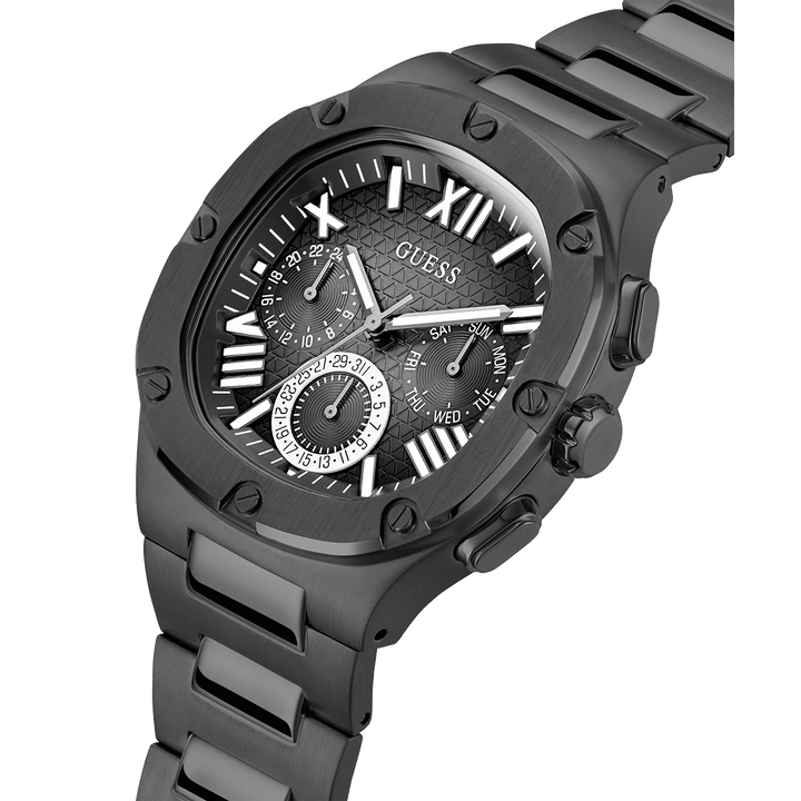 GUESS Mens Black Multi-Function Watch