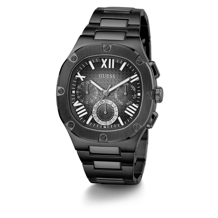 GUESS Mens Black Multi-Function Watch