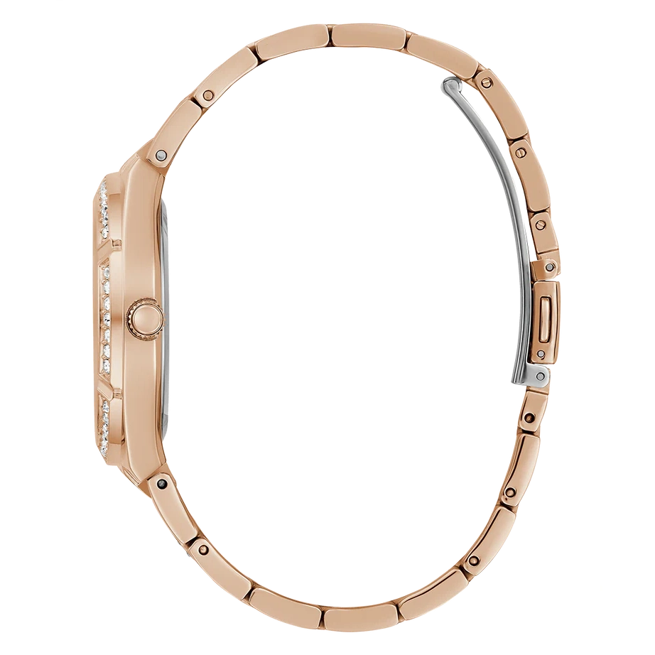 GUESS Ladies Rose Gold Tone Multi-function Watch 36 mm