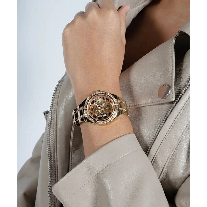 GUESS Ladies Rose Gold Tone Multi-function Watch 36 mm
