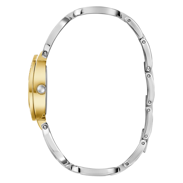 GUESS Ladies 2-Tone Gold Tone Analog Watch GW0683L6