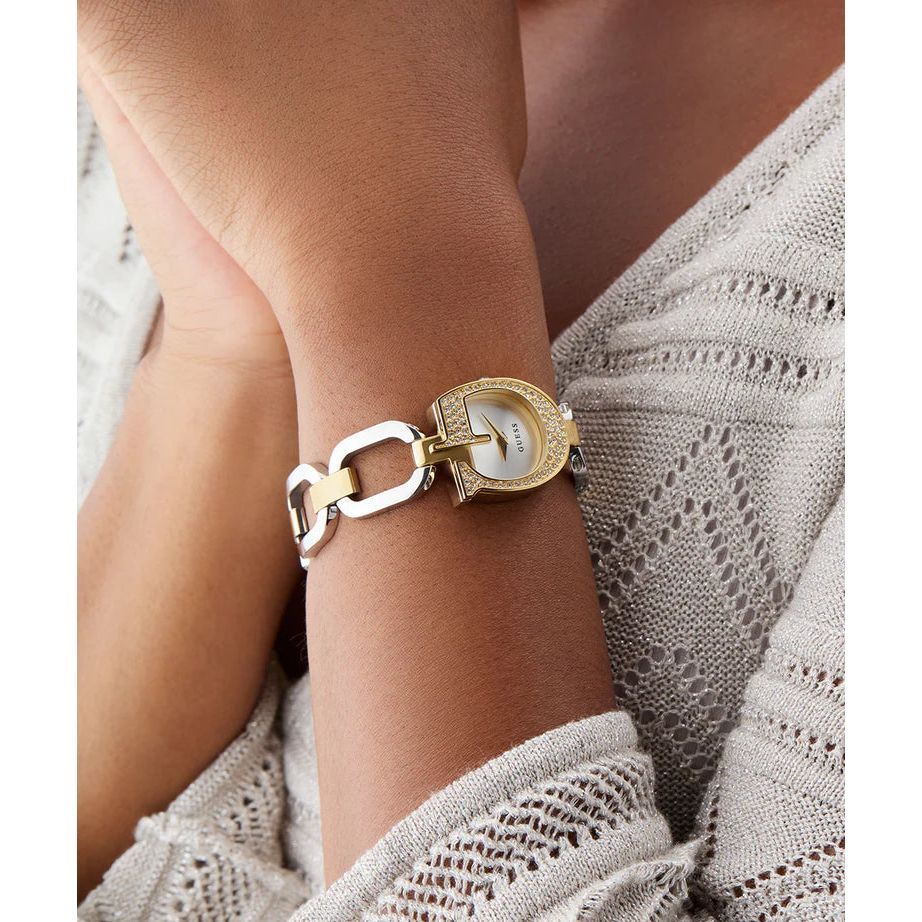 GUESS Ladies 2-Tone Gold Tone Analog Watch GW0683L6