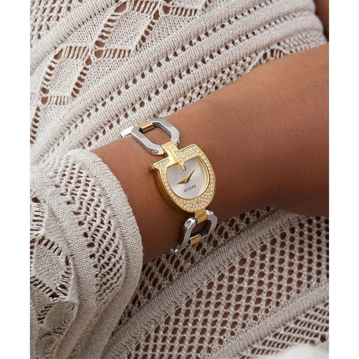 GUESS Ladies 2-Tone Gold Tone Analog Watch GW0683L6