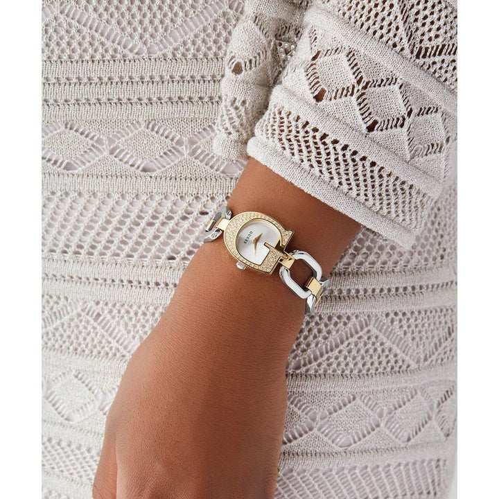 GUESS Ladies 2-Tone Gold Tone Analog Watch GW0683L6