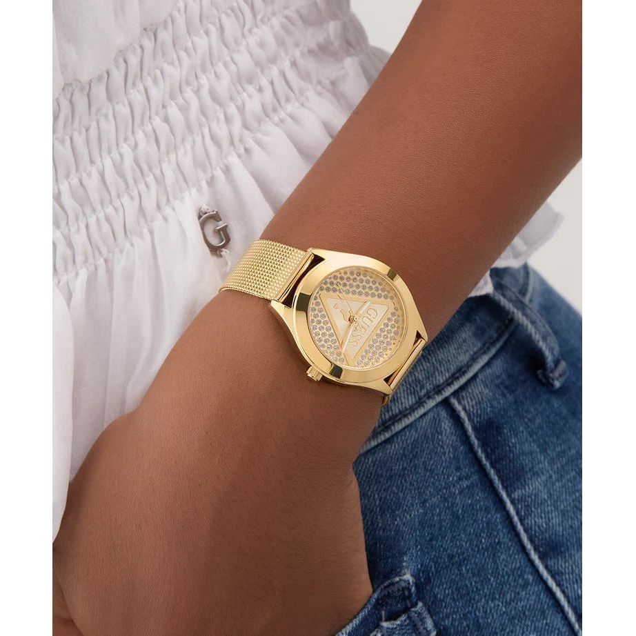 GUESS Ladies Gold Tone Analog Watch GW0835L2