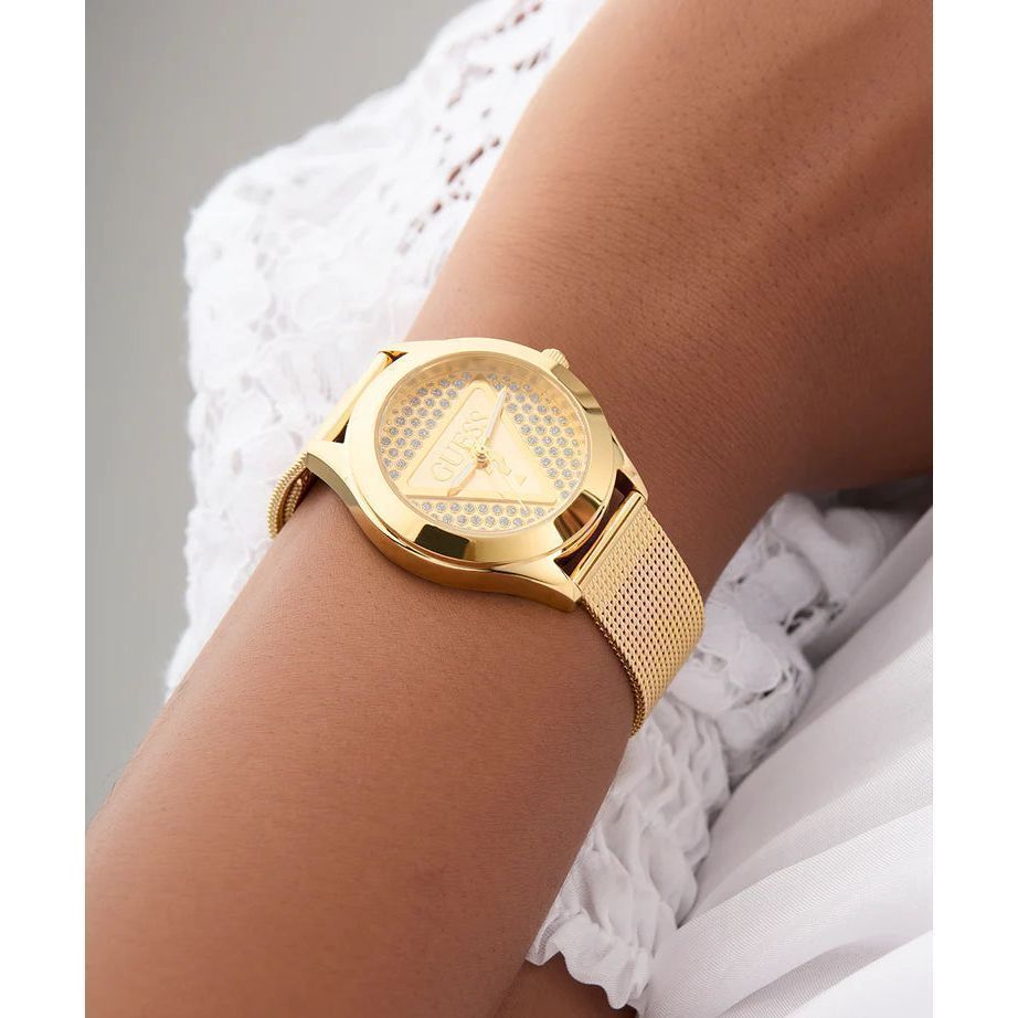 GUESS Ladies Gold Tone Analog Watch GW0835L2