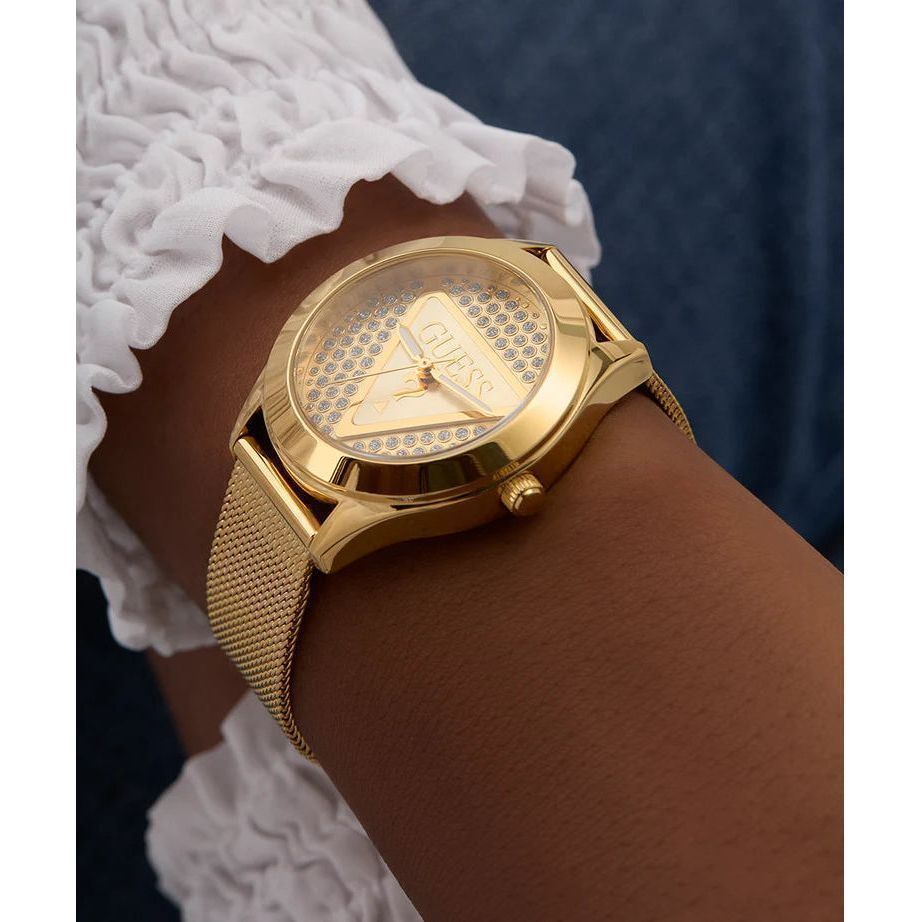 GUESS Ladies Gold Tone Analog Watch GW0835L2