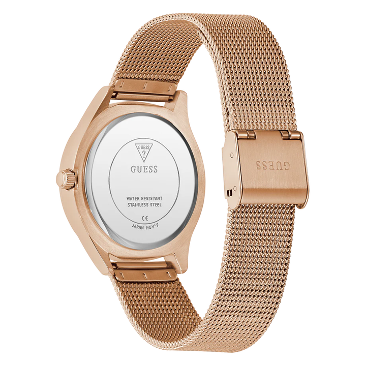 GUESS Ladies Rose Gold Tone Analog Watch GW0835L3