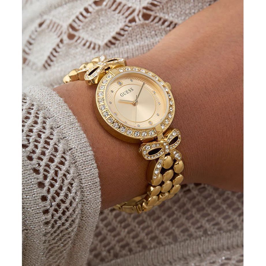 GUESS Ladies Gold Tone Analog Watch GW0838L2