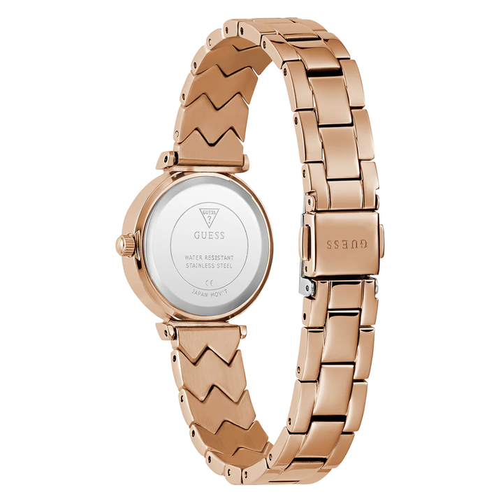 GUESS Ladies Rose Gold Tone Analog Watch GW0839L3