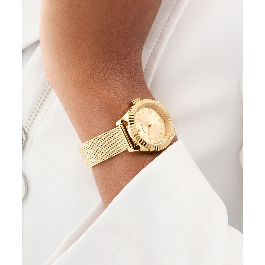 GUESS Ladies Gold Tone Analog Watch GW0842L2