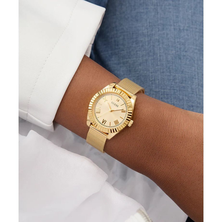 GUESS Ladies Gold Tone Analog Watch GW0842L2