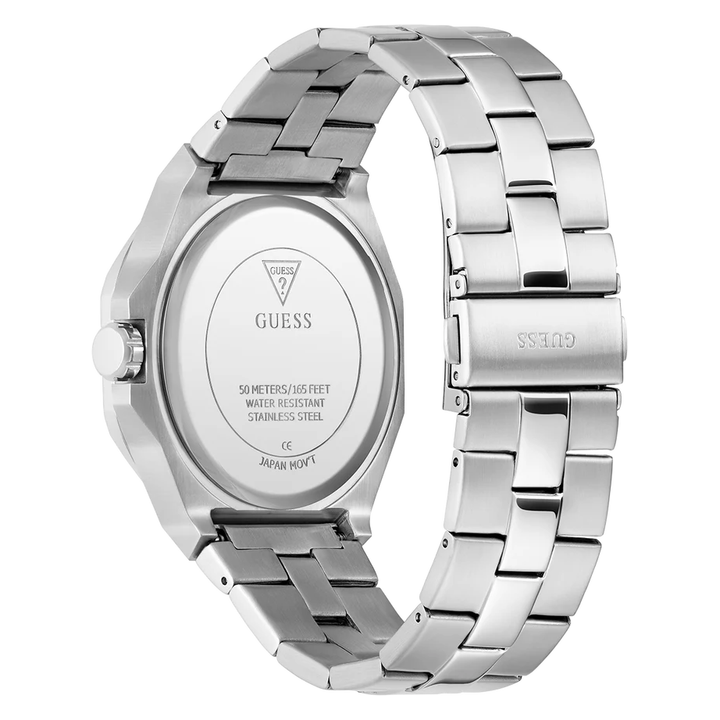 GUESS Mens Silver Tone Analog Watch GW0849G1