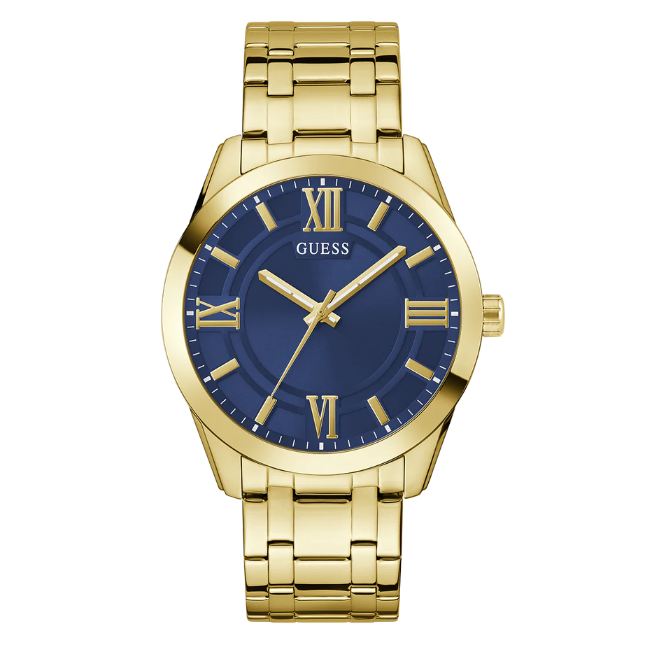 GUESS Mens Gold Tone Analog Watch GW0893G5