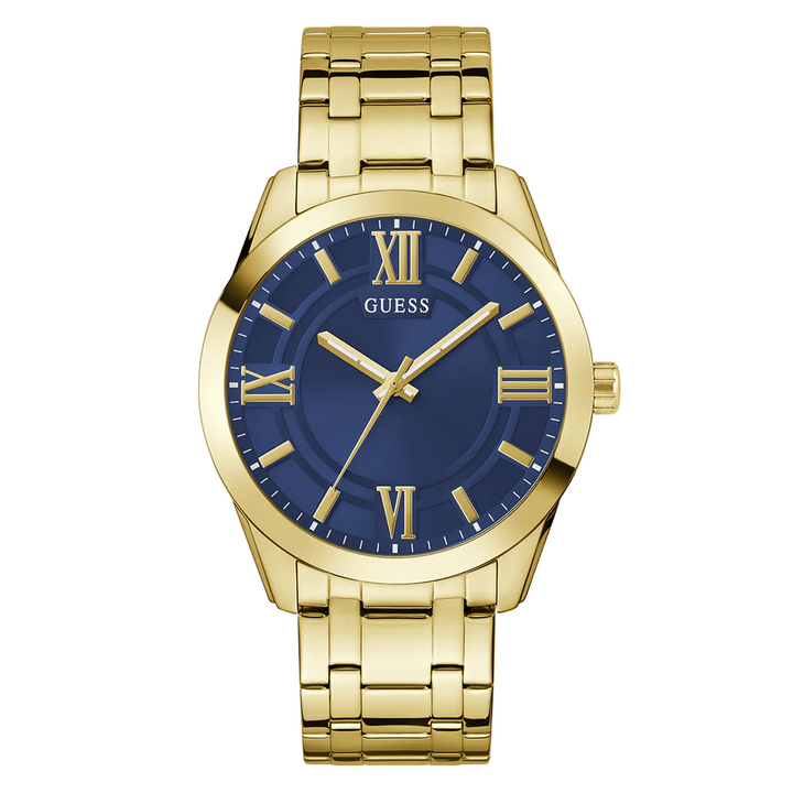 GUESS Mens Gold Tone Analog Watch GW0893G5