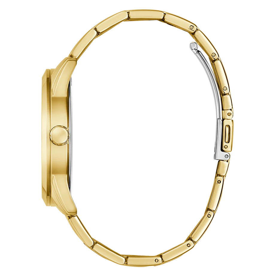 GUESS Mens Gold Tone Analog Watch GW0893G5