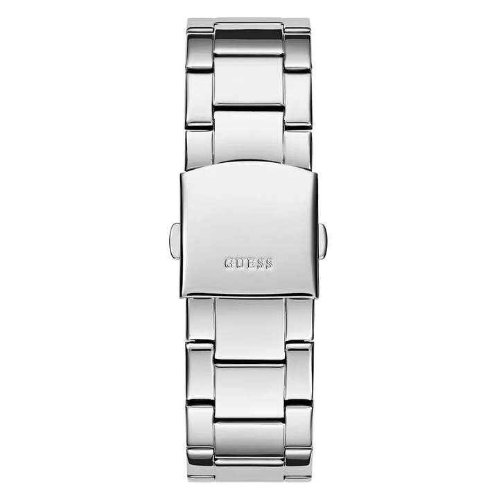 GUESS Mens Silver Tone Multi-function Watch 44 mm GW0900G1