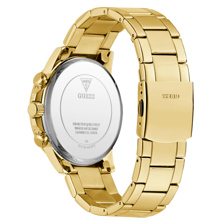 GUESS Mens Gold Tone Multi-function Watch GW0900G3