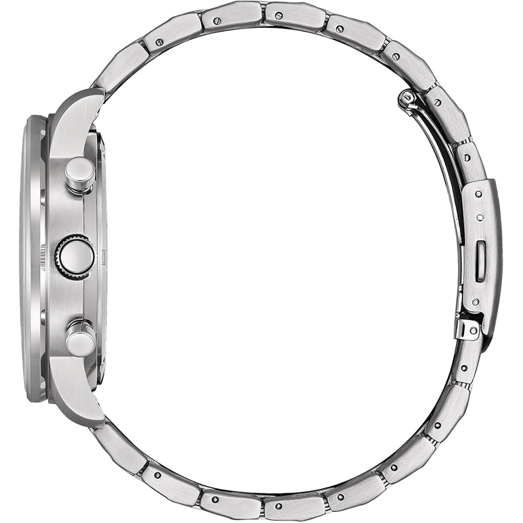 Limited Edition Eco-Drive Chronograph Watch with Blue Dial