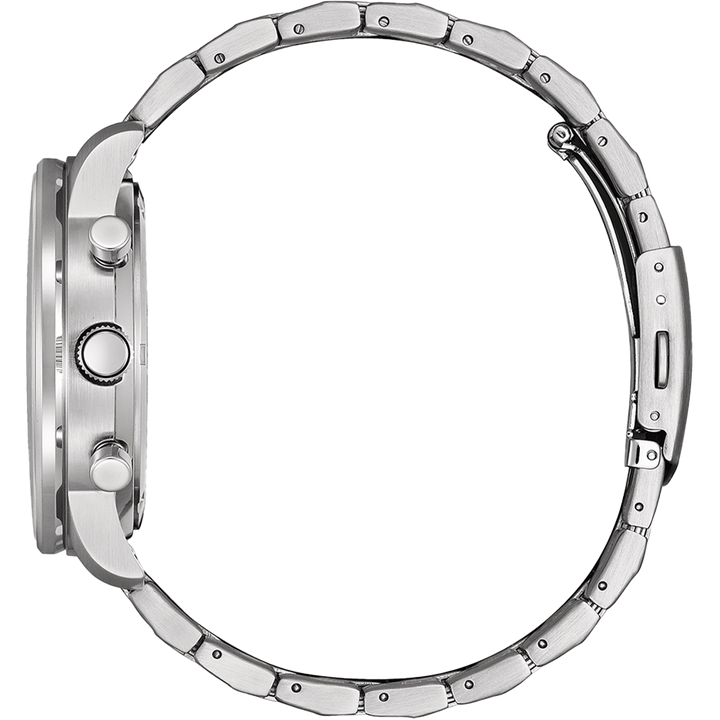 Limited Edition Eco-Drive Chronograph Watch with Blue Dial