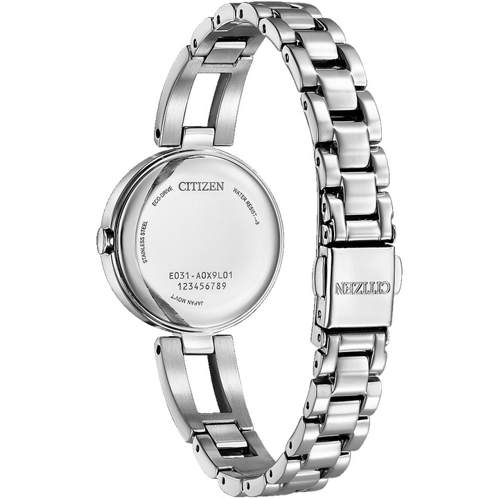 Elegant Eco-Drive EM0801-85N Ladies Watch with Blue Dial