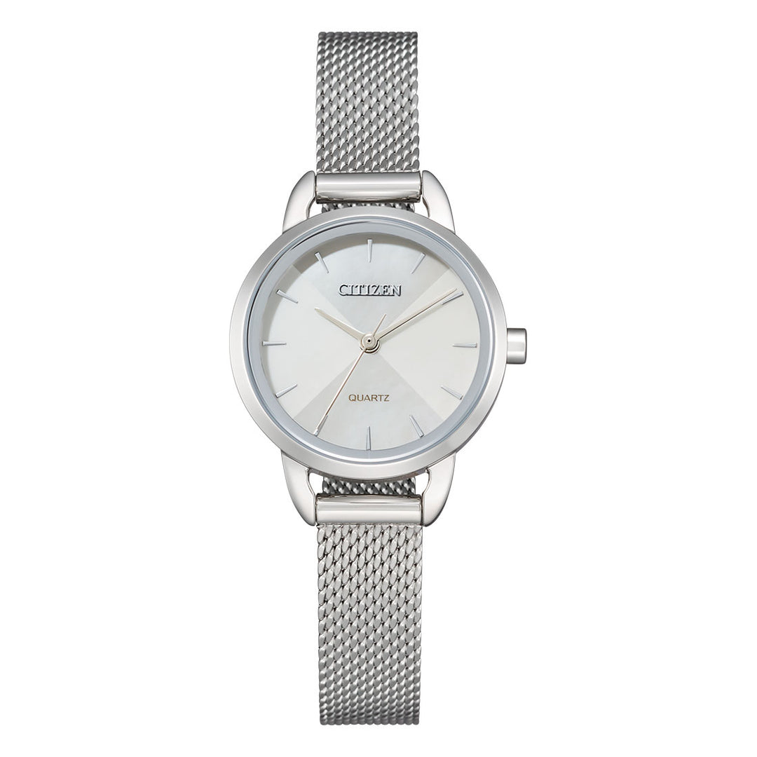 CITIZEN QUARTZ LADIES WATCH MOTHER-OF-PEARL DIAL - EQ3000-58D