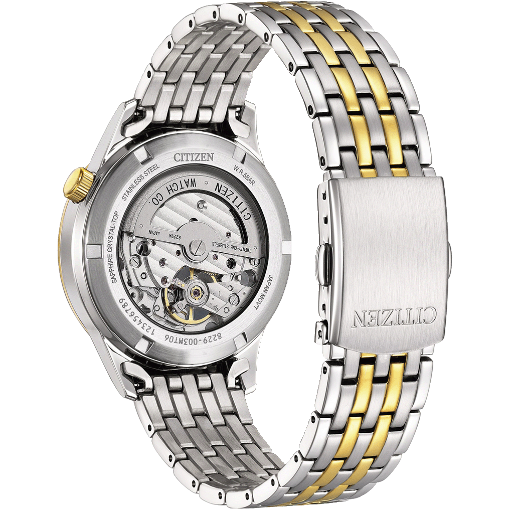 Elegant Automatic Citizen NH9134-83X Open Heart Watch