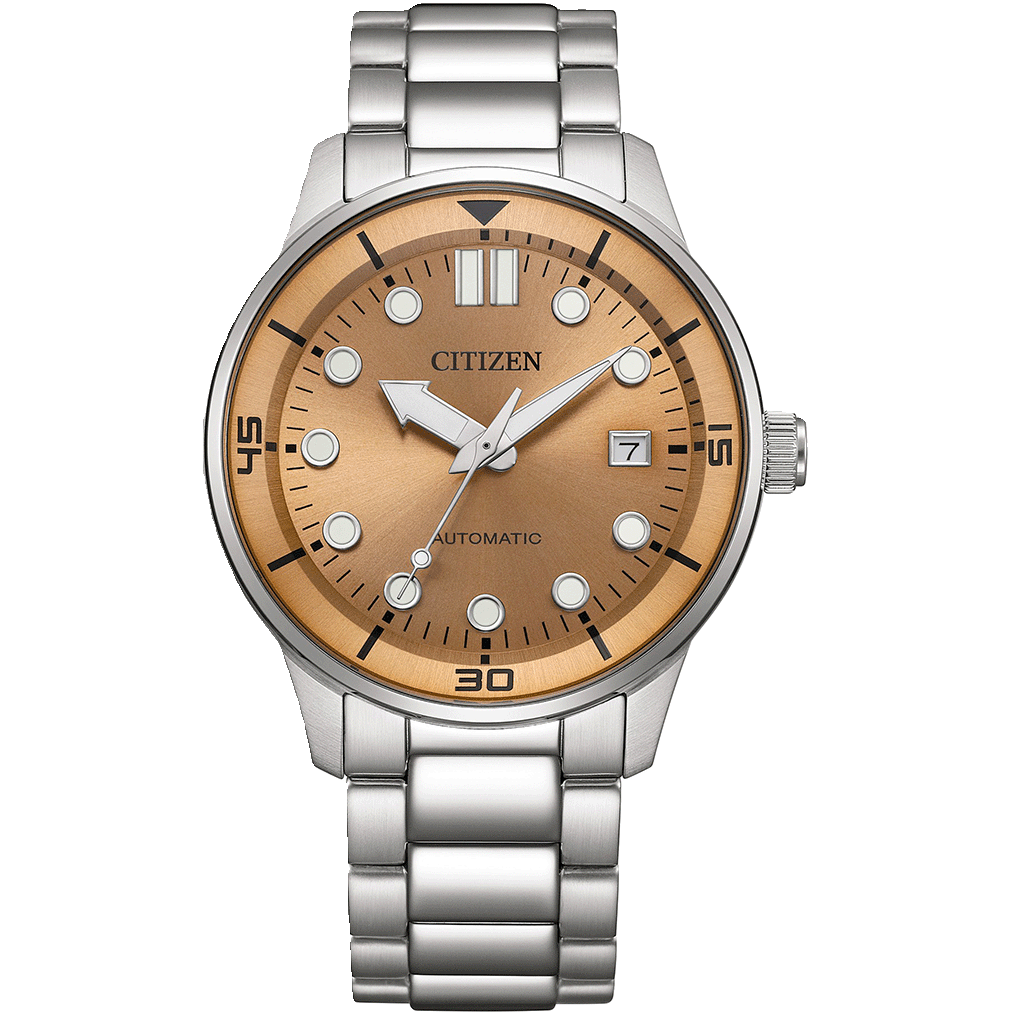 Citizen NJ0191-83X Automatic Men's Watch with Salmon Dial