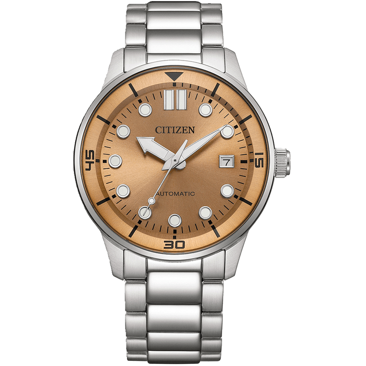 Citizen NJ0191-83X Automatic Men's Watch with Salmon Dial