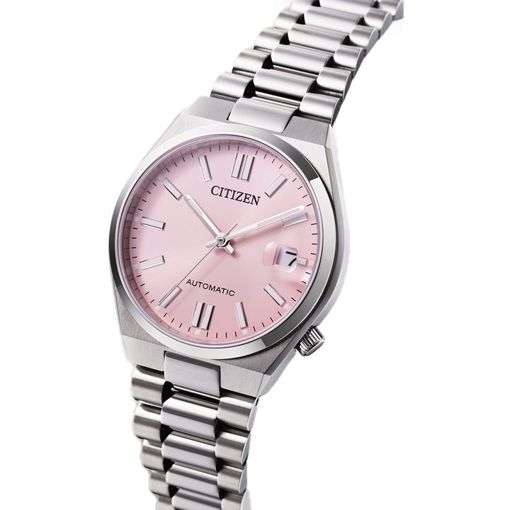 Citizen Tsuyosa NJ0200-50Z Automatic Watch – Elegant Pastel Pink Dial