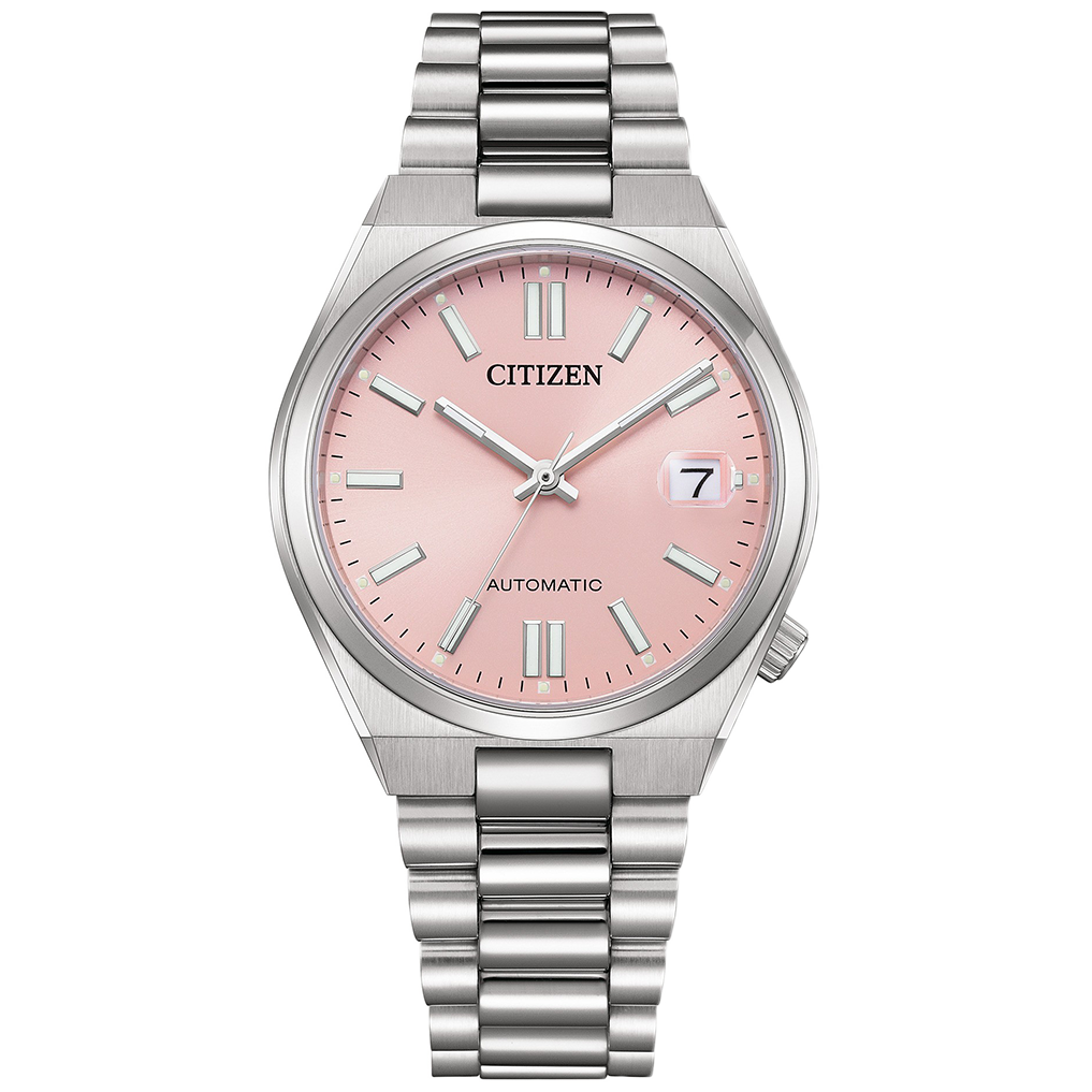 Citizen Tsuyosa NJ0200-50Z Automatic Watch – Elegant Pastel Pink Dial