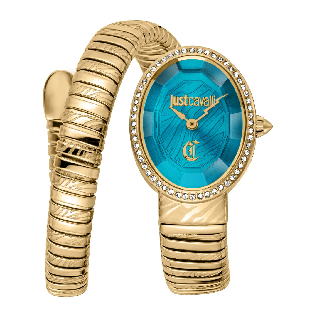 Just Cavalli Signature Snake - JC1L353M0035 Turquoise Dial Watch
