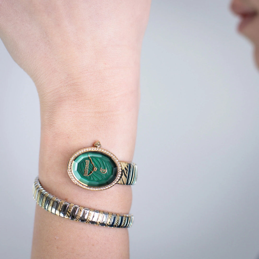Just Cavalli Signature Snake - JC1L353M0065 Bottle green Dial Watch