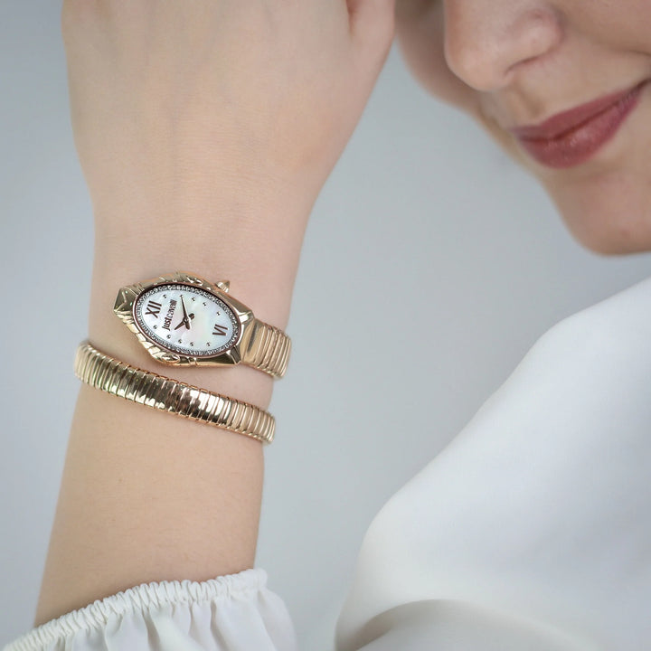 Just Cavalli Signature Snake - JC1L357M0045 Antique white Dial Watch