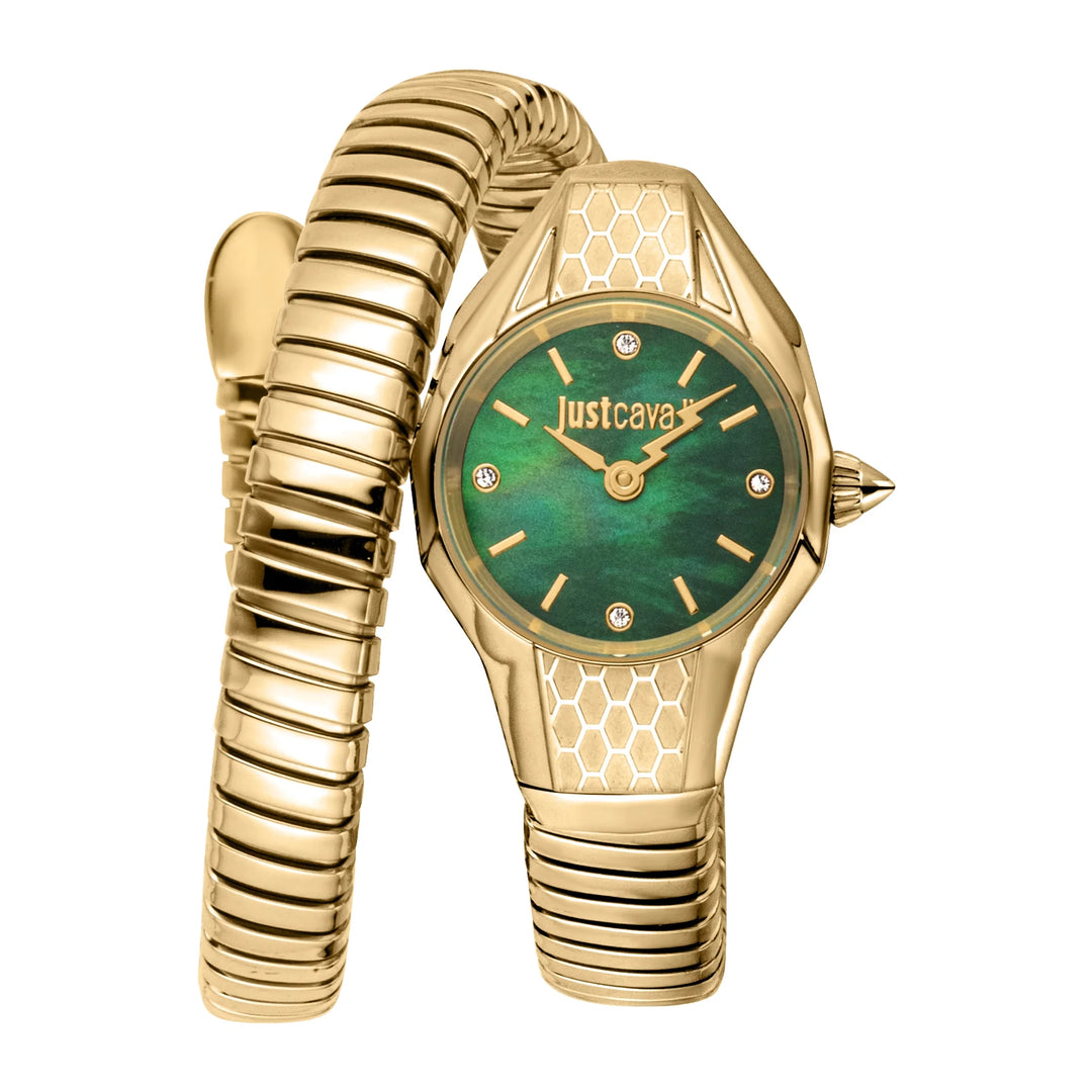 Just Cavalli Signature Snake - JC1L375M0035 Bottle green Dial Watch