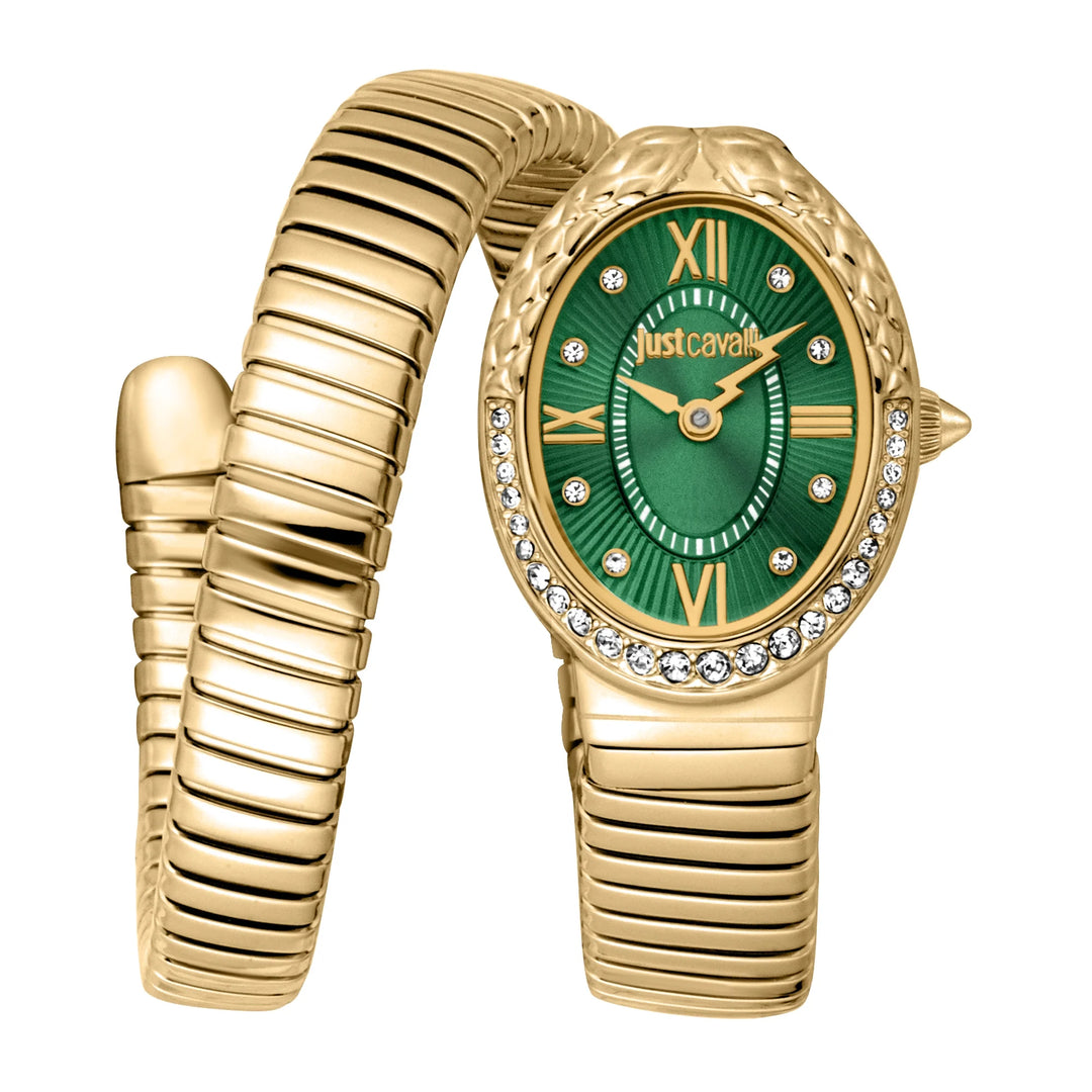 Just Cavalli Signature Snake - JC1L390M0035 Bottle green Dial Watch